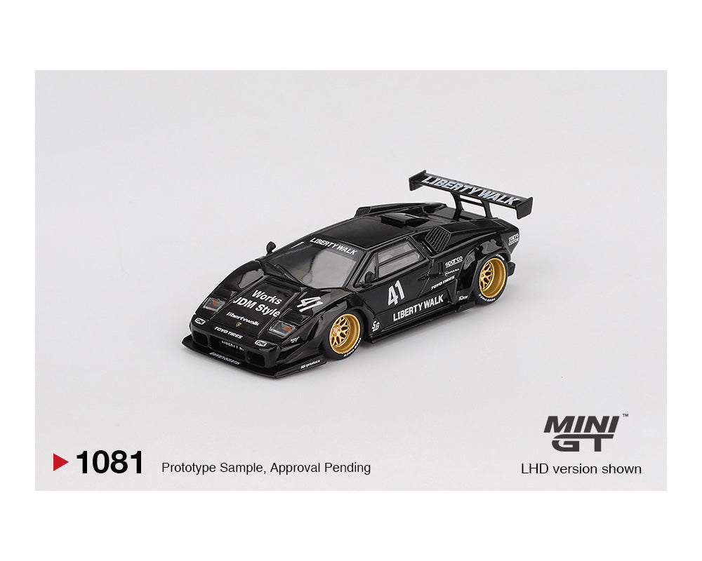 MINI GT 1:64 Lamborghini Countach LB-WORKS in Black