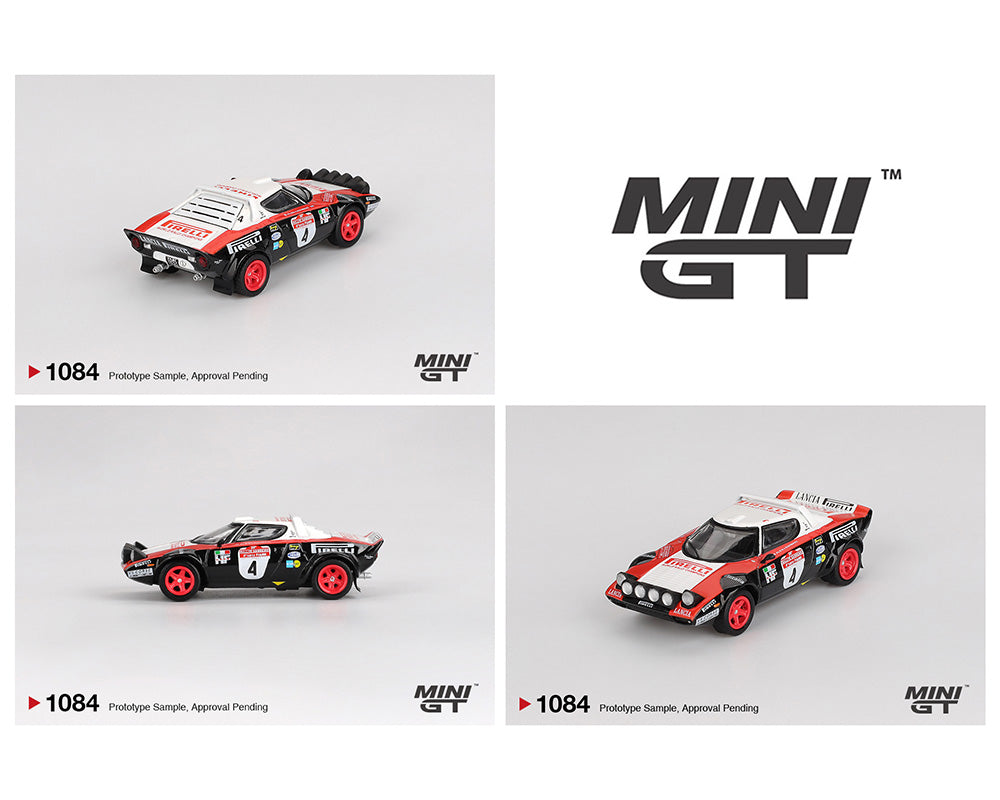 MINIGT 1:64 Lancia Stratos HF #4 1978 Rally Sanremo Winner