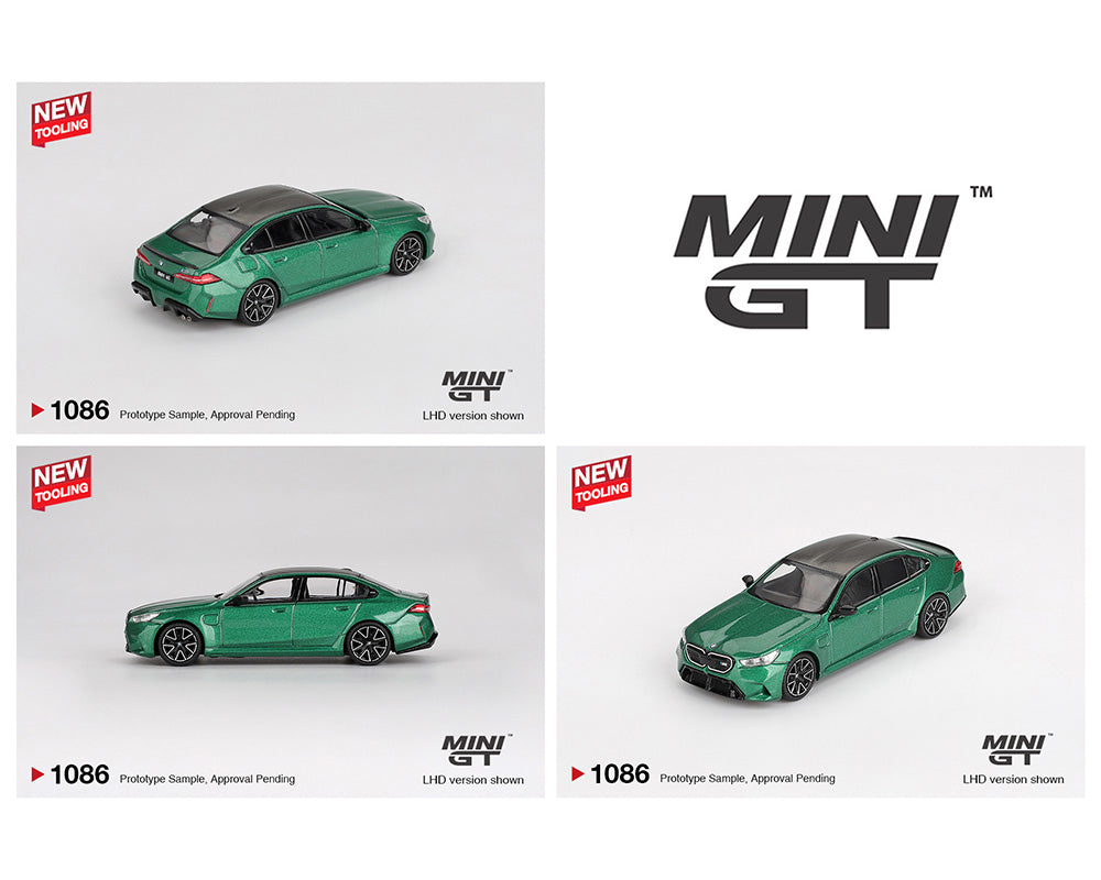 MINIGT 1:64 BMW M5 (G90) Isle of Man in Green Metallic