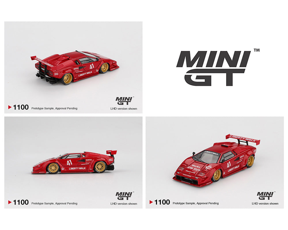 MINI GT 1:64 Lamborghini Countach LB-WORKS- Red