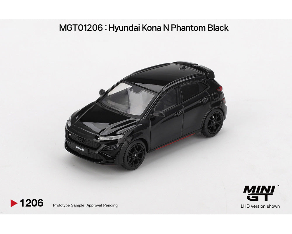 *PREORDER* MINIGT 1:64 Hyundai Kona N – Phantom Black – Korea Exclusive