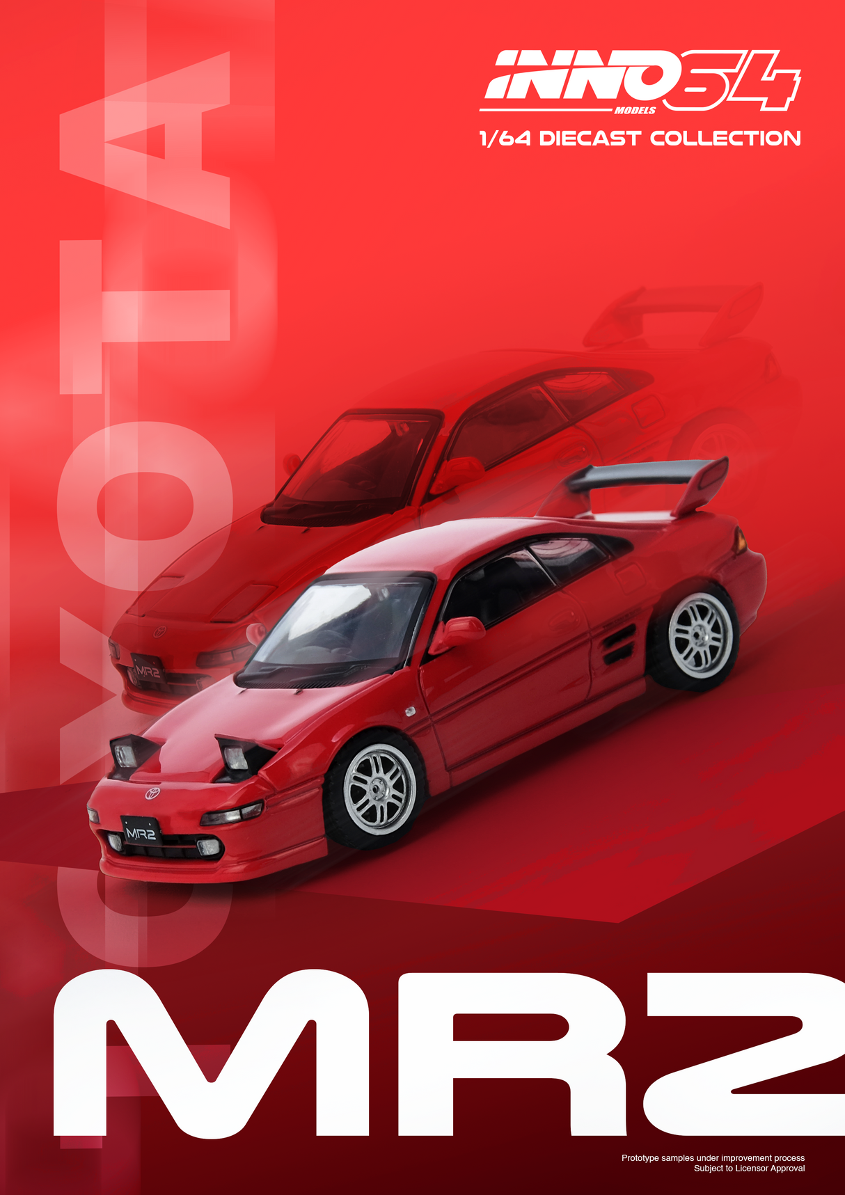 INNO64 1:64 Toyota MR2 (SW20) in Red