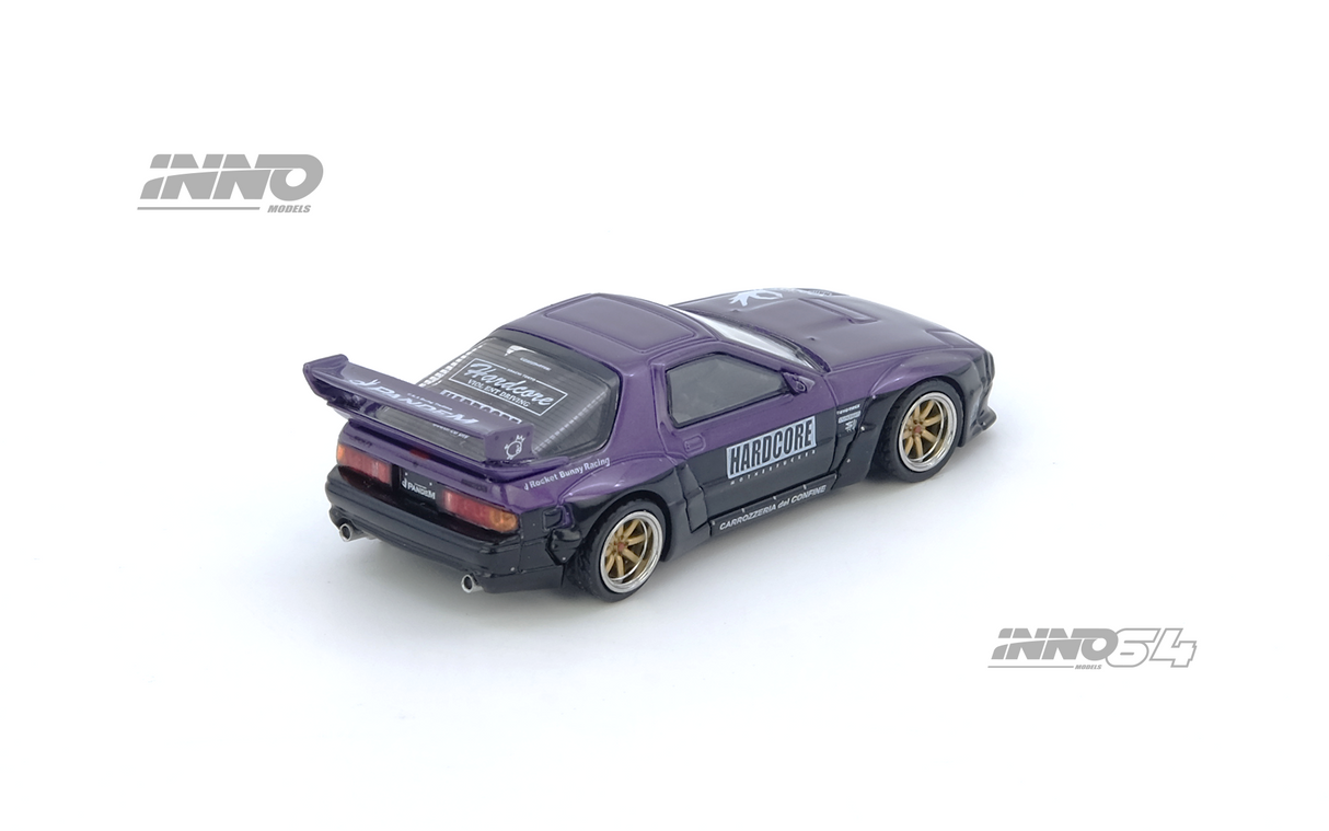 INNO64 1:64 Mazda RX-7 (FC3S) "PANDEM ROCKET BUNNY" in Purple