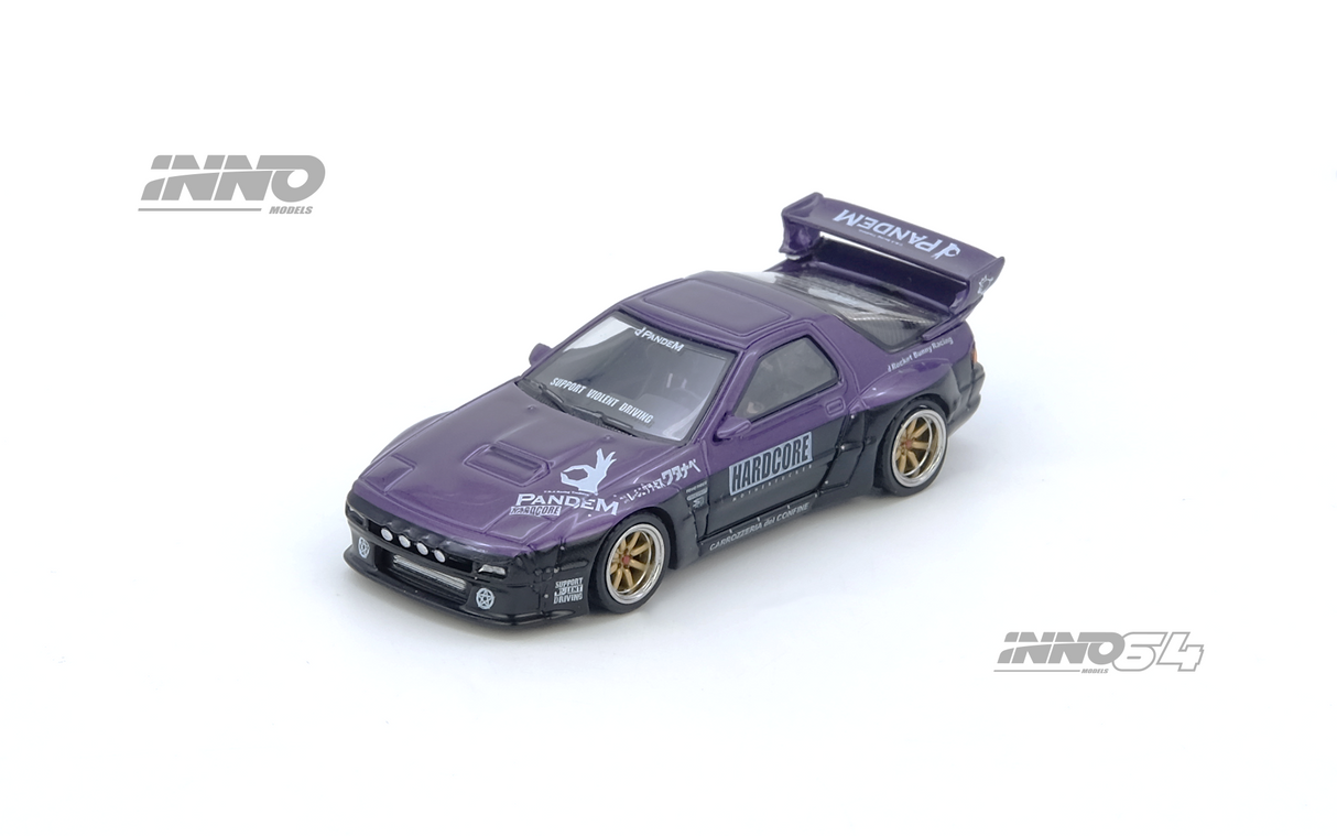 INNO64 1:64 Mazda RX-7 (FC3S) "PANDEM ROCKET BUNNY" in Purple