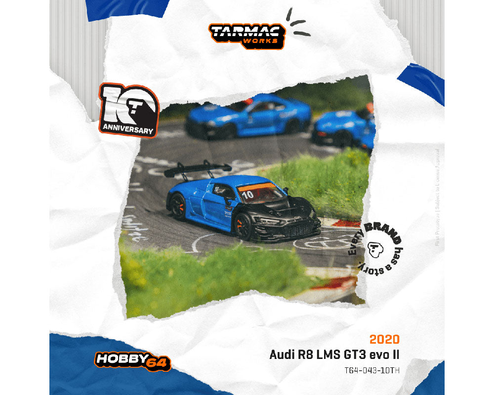 Tarmac Works 1:64 Audi R8 LMS GT3 evo II Tarmac Works 10th Anniversary Limited Edition