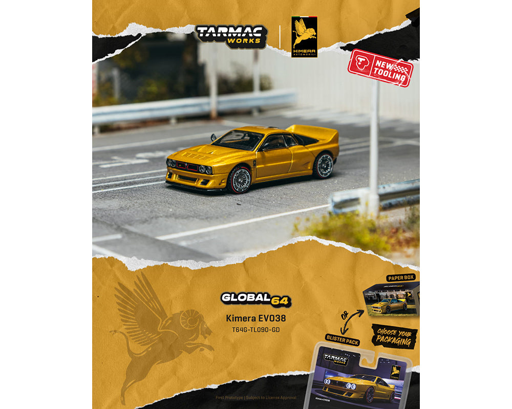 *PREORDER* Tarmac Works 1:64 Kimera EVO38 in Gold