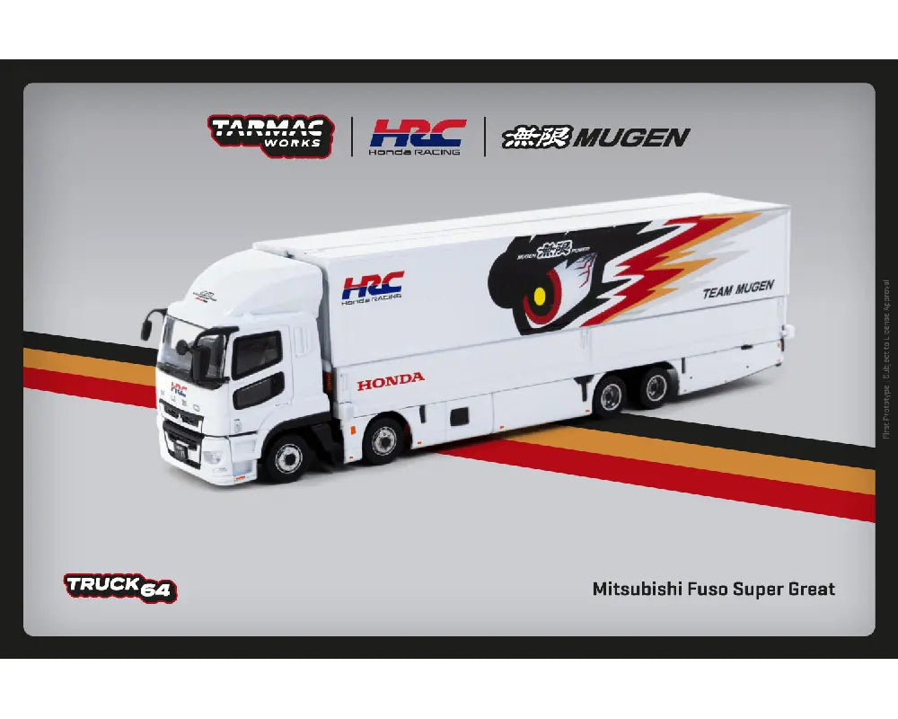 Tarmac Works 1:64 Mitsubishi Fuso Super Great Honda Racing Team Mugen