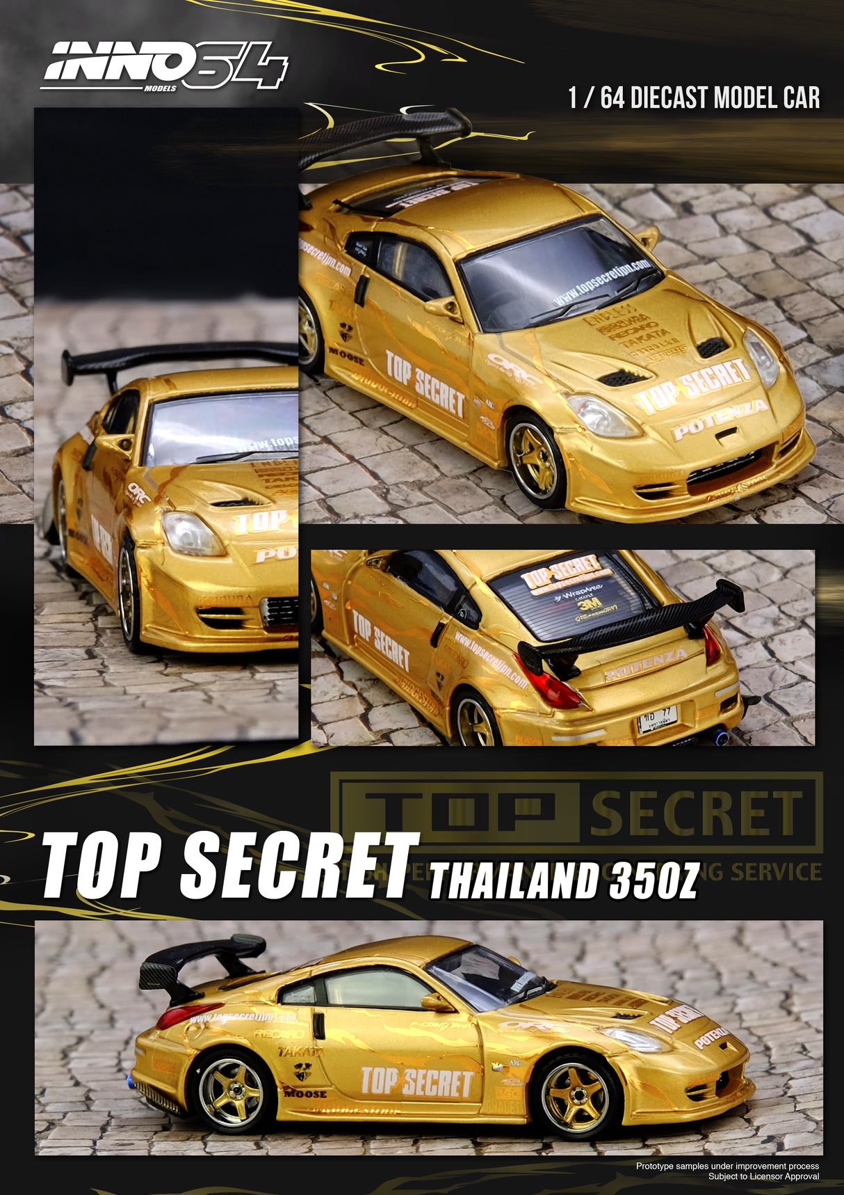 *PREORDER* INNO64 1:64 Nissan 350Z (Z33) Top Secret Thailand Edition
