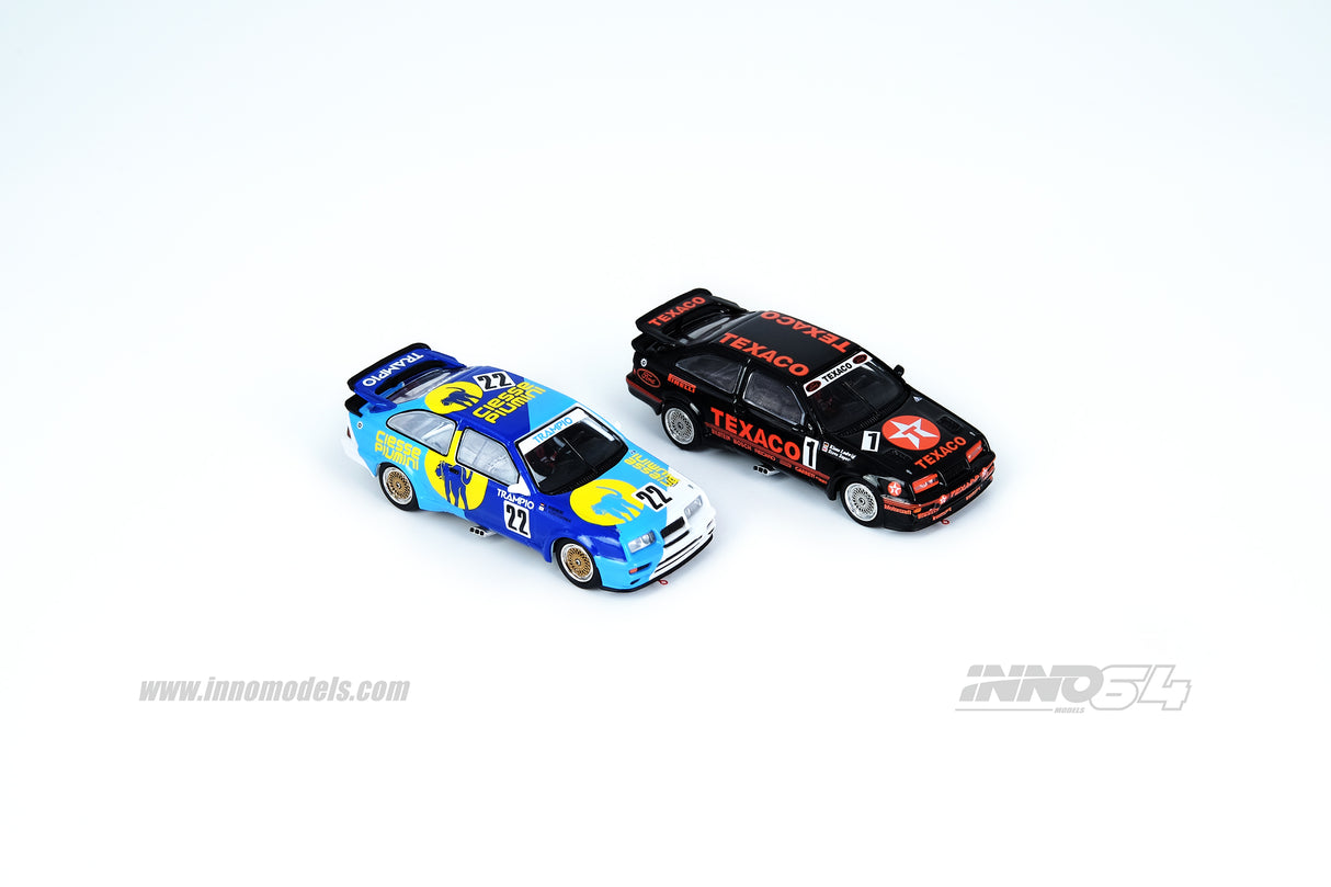 INNO Models 1:64 Ford Sierra RS500 Cosworth #1 "TEXACO" FIA European Touring Car Championship 1988 K. Ludwig / S. Soper
