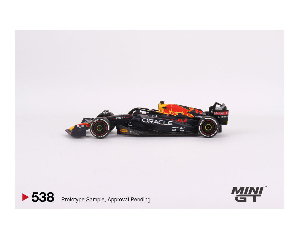 MINIGT 1:64 F1 Oracle Red Bull Racing RB18 #11 Sergio Pérez 2022 Abu Dhabi Grand Prix 3rd Place