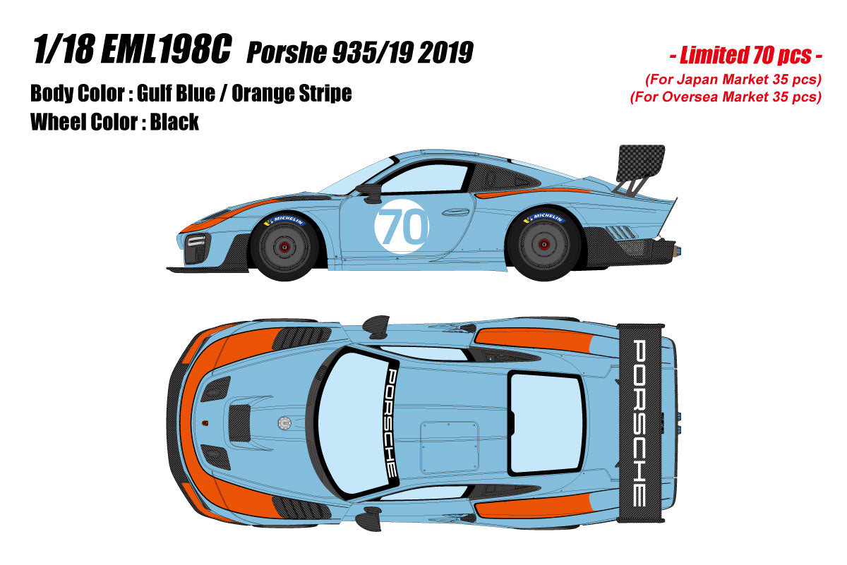*PREORDER* Make Up Co., Ltd. / EIDOLON 1:18 Porsche 935/19 2019
