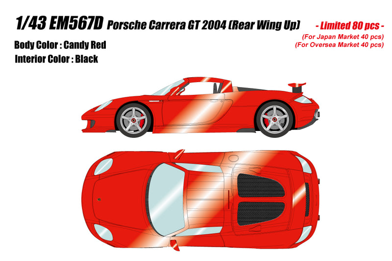 *PREORDER* Make Up Co., Ltd. / EIDOLON 1:43 Porsche Carrera GT 2004 Rear Wing Up