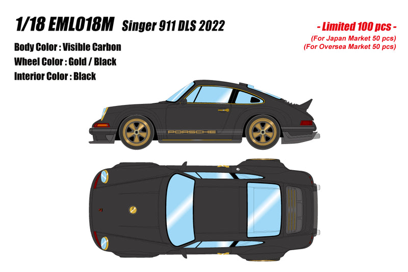 *PREORDER* Make Up Co., Ltd / Eidolon 1:18 Porsche 911 DLS 2023 in Visible Carbon