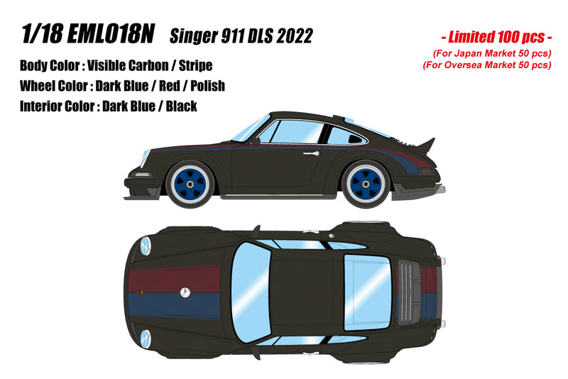 *PREORDER* Make Up Co., Ltd / Eidolon 1:18 Porsche 911 DLS 2023 in Visible Carbon