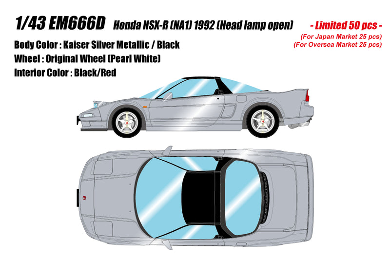 *PREORDER* Make Up Co., Ltd. / EIDOLON 1:43 Honda NSX-R (NA1) 1992 with Open Head Lamp