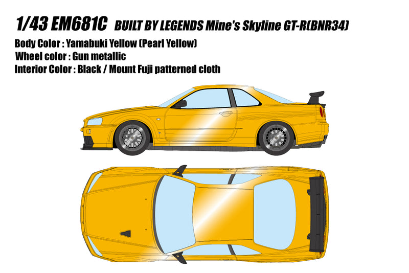 *PREORDER* Make Up Co., Ltd / Eidolon 1:43 Nissan Skyline GT-R (BNR34) BUILT BY LEGENDS Mine's