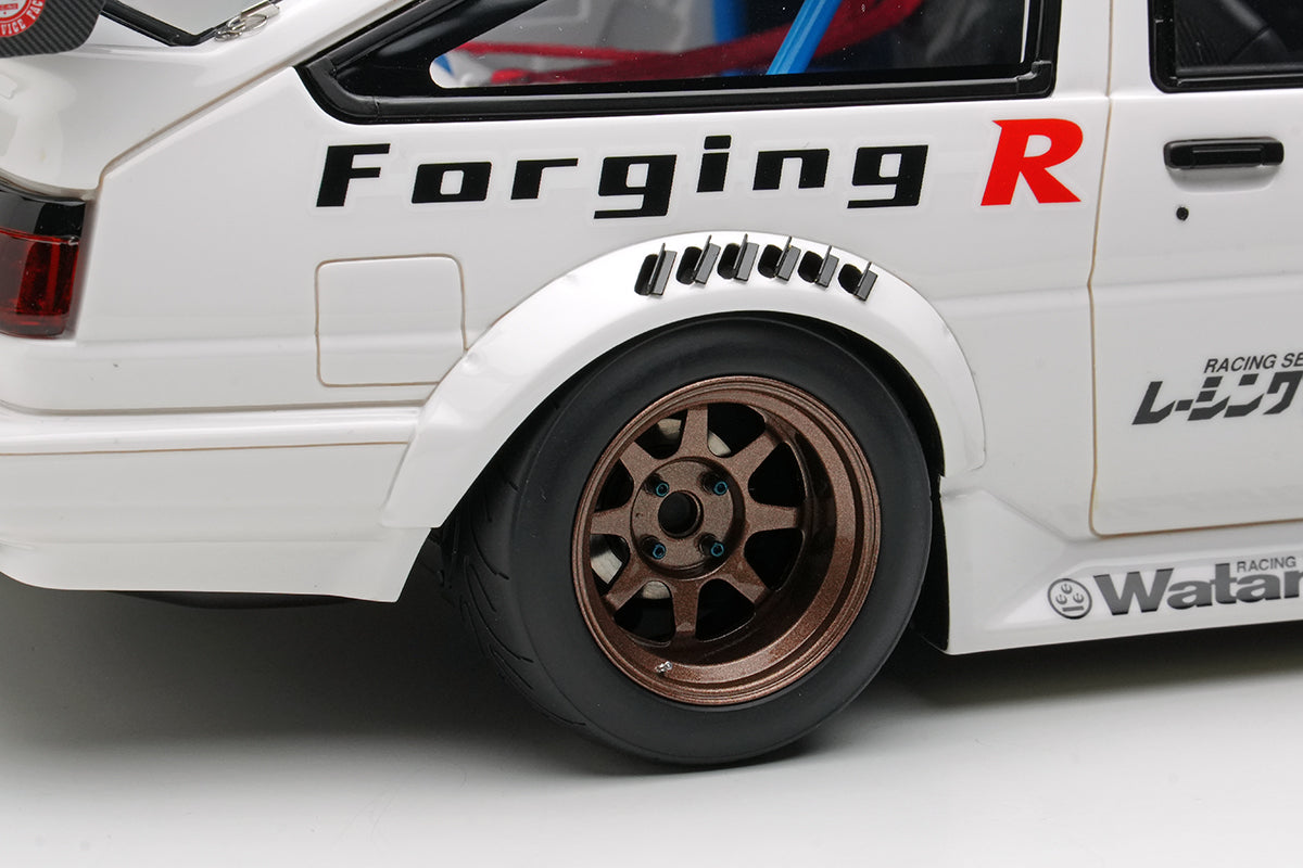 *PREORDER* Make Up Co., Ltd. 1:18 Toyota Sprinter Trueno (AE86) 3Door Crystal Body Yokohama Edition