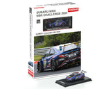 *PREORDER* Kyosho 1:64 Minicar Book Edition Subaru WRX NBR2024 with MOTN LED Base Compatible in Blue