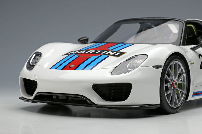 *PREORDER* Make Up Co., Ltd / Eidolon 1:18 Porsche 918 Spyder 2011 Martini stripe