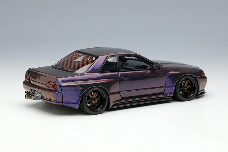 Make Up Co., Ltd / Eidolon 1:43 Nissan Skyline (BNR32) GT-R Garage Active Full Dry Carbon-R SEMA 2022 Edition