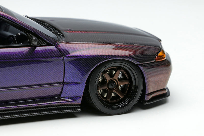 Make Up Co., Ltd / Eidolon 1:43 Nissan Skyline (BNR32) GT-R Garage Active Full Dry Carbon-R SEMA 2022 Edition