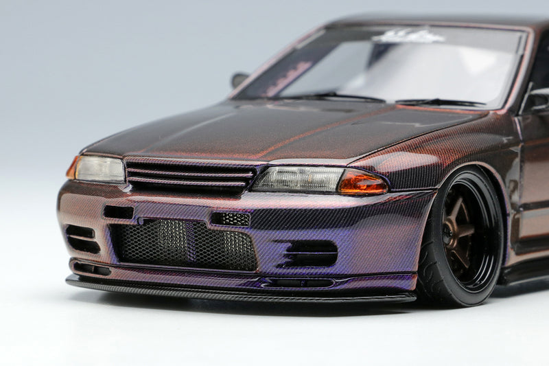 Make Up Co., Ltd / Eidolon 1:43 Nissan Skyline (BNR32) GT-R Garage Active Full Dry Carbon-R SEMA 2022 Edition