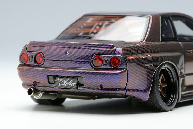 Make Up Co., Ltd / Eidolon 1:43 Nissan Skyline (BNR32) GT-R Garage Active Full Dry Carbon-R SEMA 2022 Edition