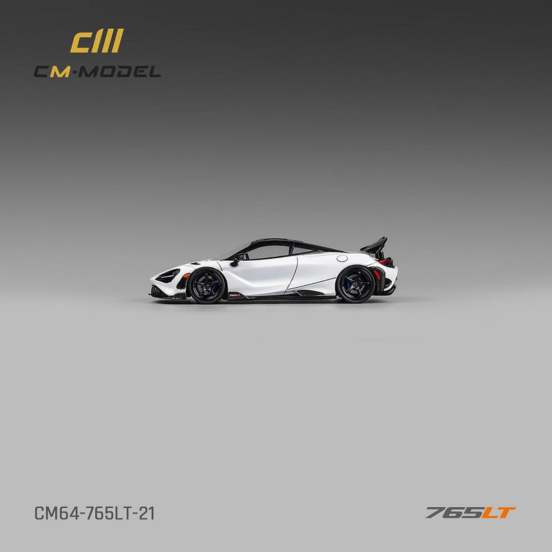 *PREORDER* CM Model 1:64 McLaren 765LT in White with Carbon Accents