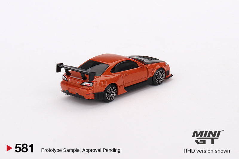 MINIGT 1:64 Nissan Silvia (S15) D-MAX in Metallic Orange