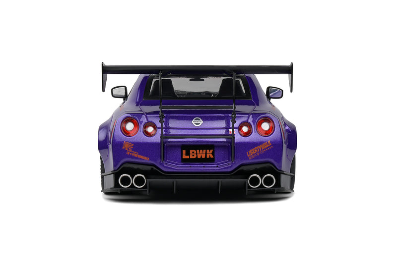 Solido 1:18 Nissan GT-R Liberty Walk 2.0 Edition 2022 "Purplezilla" in Purple