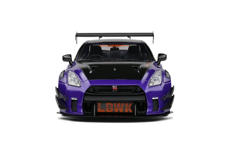 Solido 1:18 Nissan GT-R Liberty Walk 2.0 Edition 2022 "Purplezilla" in Purple