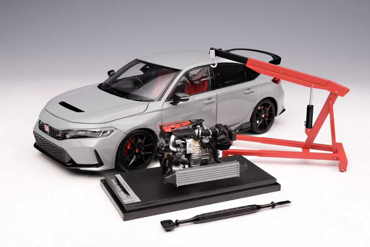 MotorHelix 1:18 Honda Civic Type-R (FL5) Sonic Grey Pearl