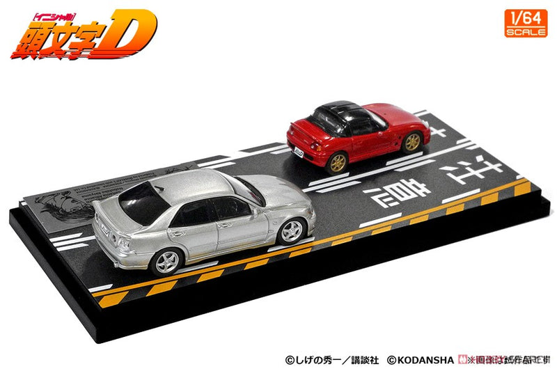 Initial D 1:64 Set Vol.14 Sakamoto Cappuccino & Nobuhiko Akiyama Altezza