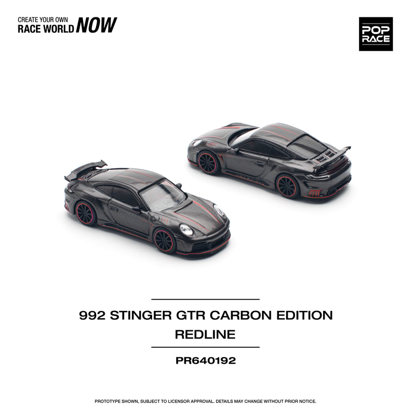 *PREORDER* Pop Race 1:64 Porsche 992 Stinger GTR Carbon Fiber Edition V2