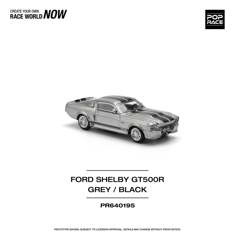 *PREORDER* Pop Race 1:64 1967 Shelby Mustang GT500 in Grey / Black