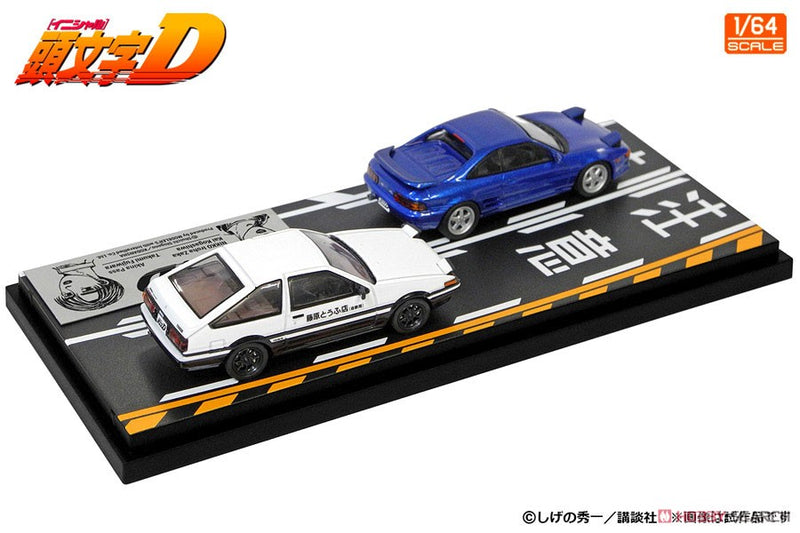 Initial D 1:64 Set Vol.15 Kai Kogashiwa MR2 (SW20) & Takumi Fujiwara Trueno (AE86)