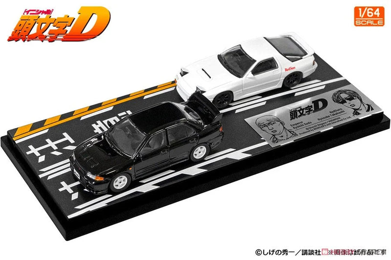 Initial D Set 1:64 Vol. 17 Kyoichi Sudo Lancer Evolution III & Ryosuke Takahashi RX-7 (FC3S)