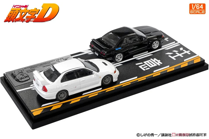 Initial D Set 1:64 Vol. 18 Takeshi Nakazato Skyline GT-R(BNR32) & Seiji Iwaki Lancer Evolution IV