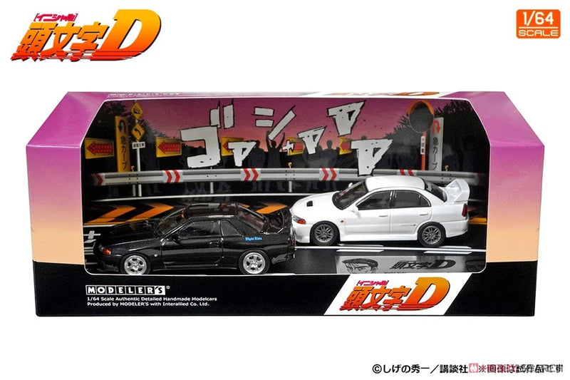 Initial D Set 1:64 Vol. 18 Takeshi Nakazato Skyline GT-R(BNR32) & Seiji Iwaki Lancer Evolution IV