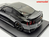 One Model 1:18 Nissan GT-R R35 Custom Edition in Glossy Black
