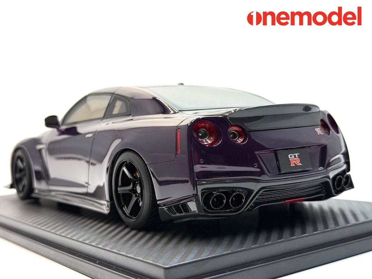 One Model 1:18 Nissan GT-R R35  Custom Edition in Midnight Purple