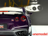 One Model 1:18 Nissan GT-R R35  Custom Edition in Midnight Purple