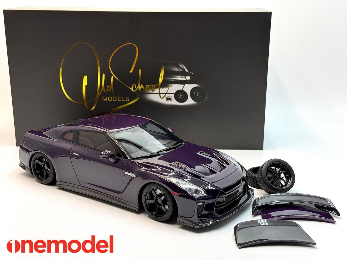 One Model 1:18 Nissan GT-R R35  Custom Edition in Midnight Purple