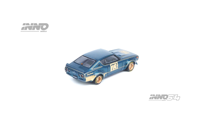 INNO64 1:64 Nissan Skyline 2000GT-R (KPGC110) in Racing Concept Green