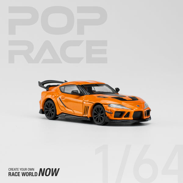 Pop Race 1/64 Toyota Supra GR DarwinPro 66G NWB in Orange