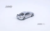 INNO64 1:64 Nissan Skyline GT-R (R33) "TUNED BY MINE'S" in Silver