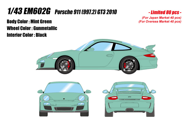 Make Up Co., Ltd / Eidolon 1:43 Porsche 911 (997.2) GT3 2010