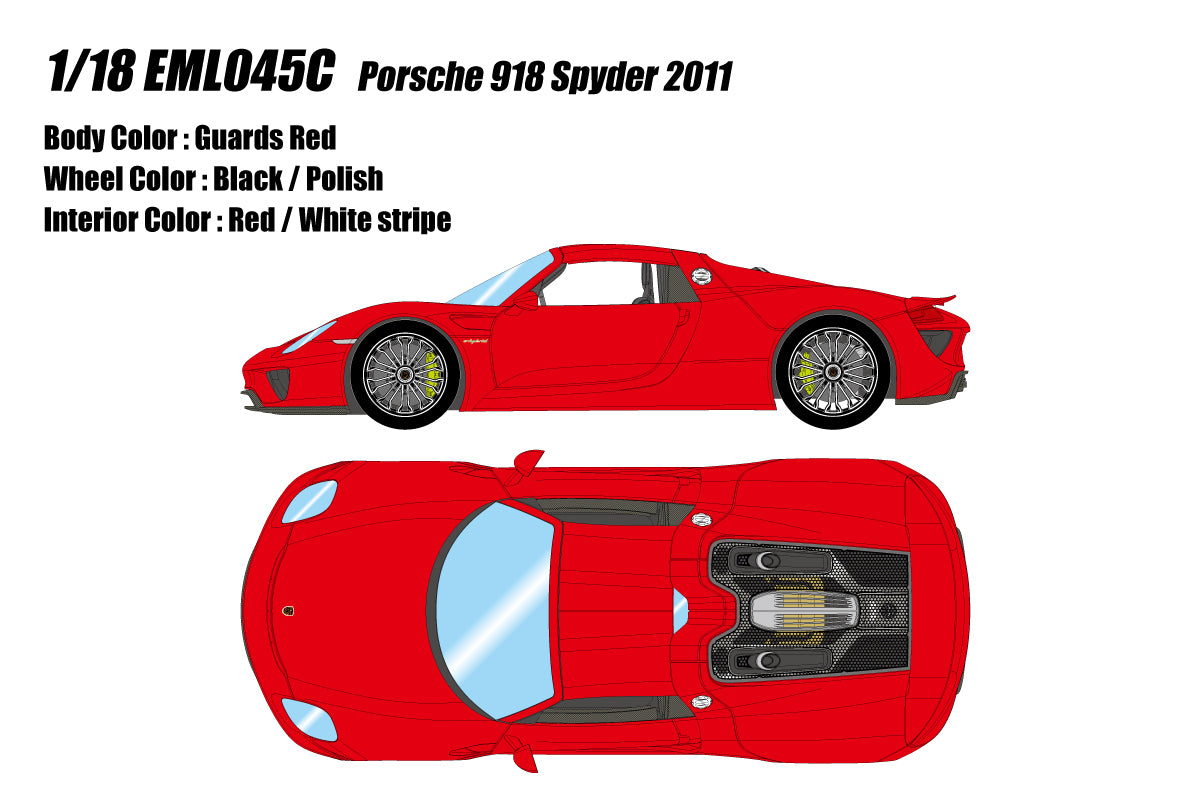 Make Up Co., Ltd / Eidolon 1:18 Porsche 918 Spyder 2011