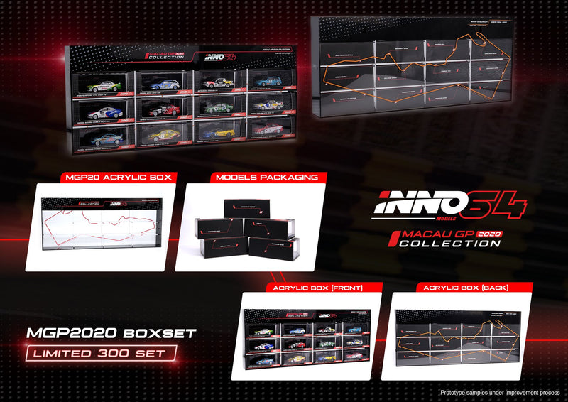 INNO64 1:64 Macau Grand Prix Collection 2020 12 Piece Die-cast Box Set