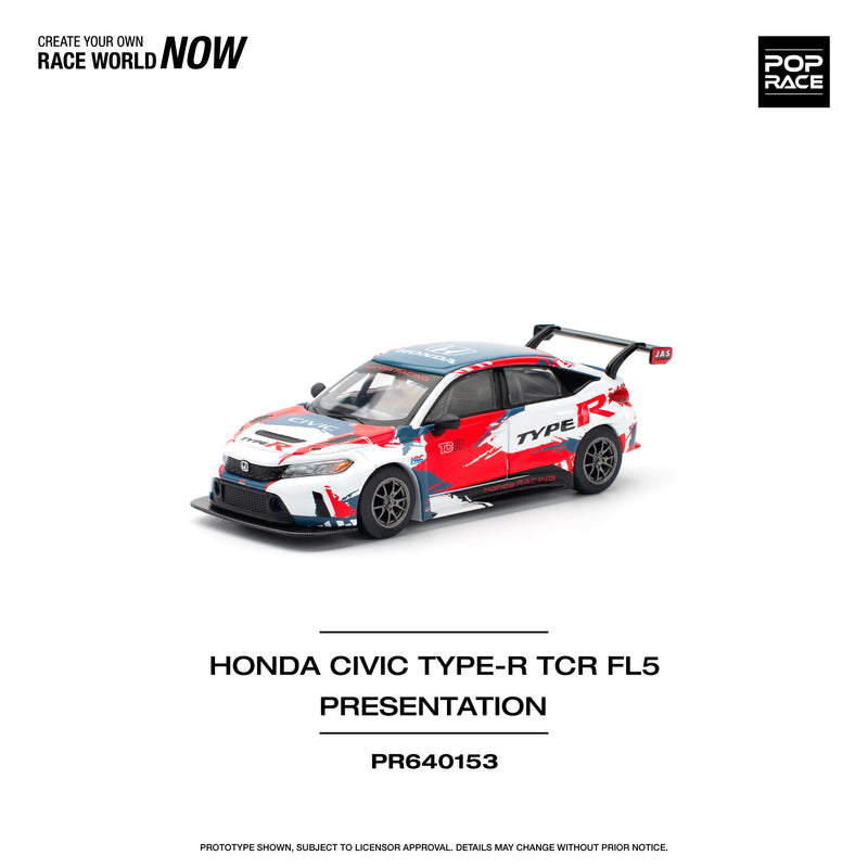 *PREORDER* Pop Race 1:64 Honda Civic Type-R FL5) TCR Presentation Version